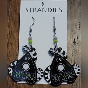 Beetlejuice inspired earrings